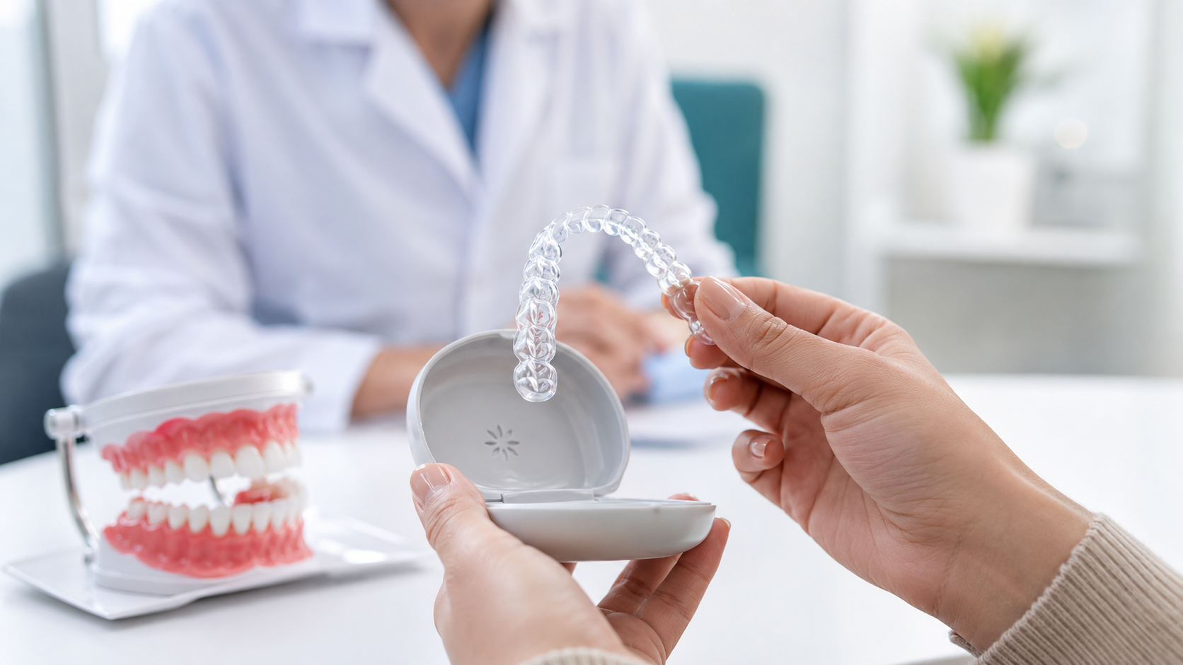 Alineadores transparentes removibles para ortodoncia