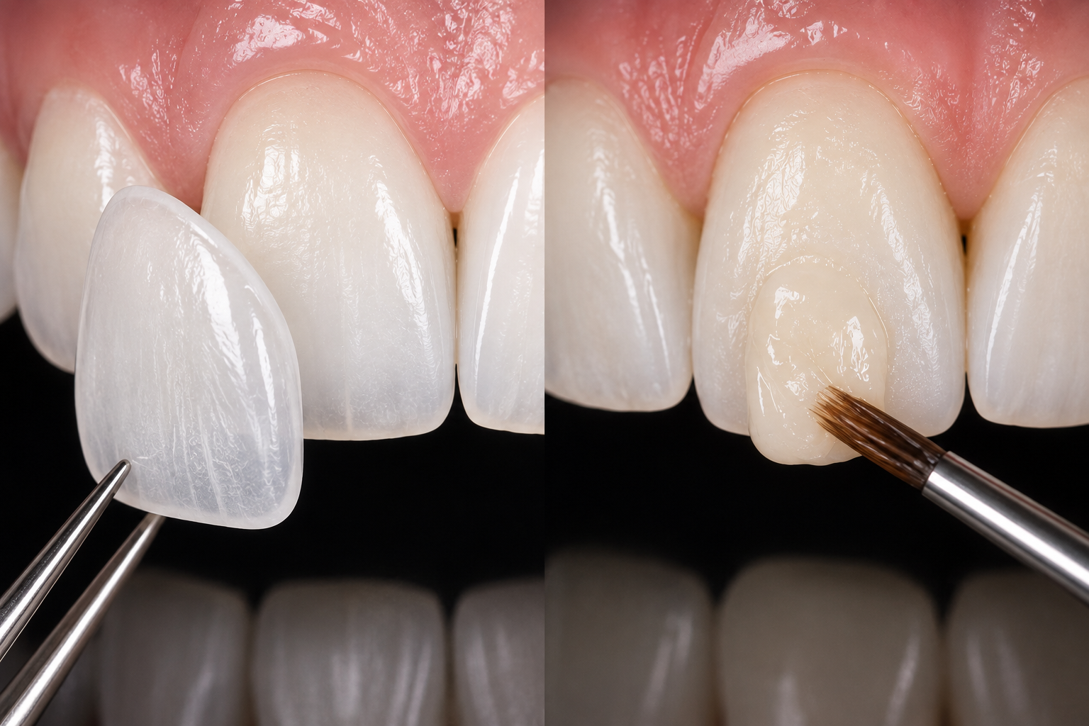 Diferencias entre carillas de porcelana y composite